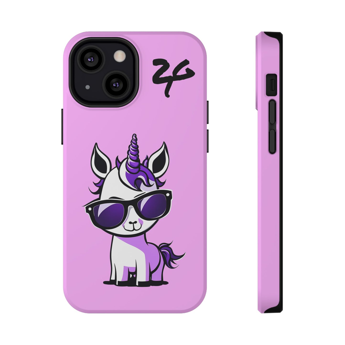 2 Tired Gorillaz, (2TG Lina Unicorn) Impact-Resistant Cases (Cotton Candy)