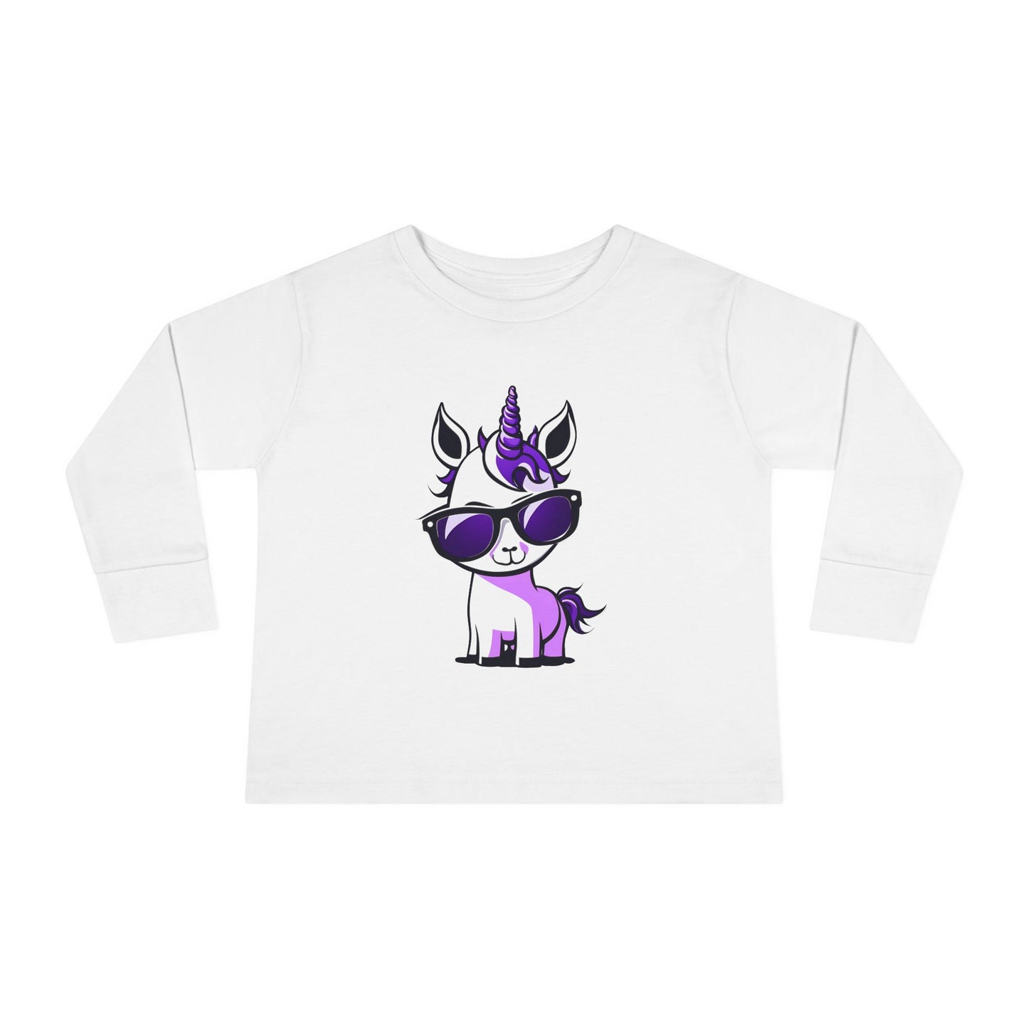 2 Tired Gorillaz, (Lina Unicorn) Toddler Long Sleeve Tee