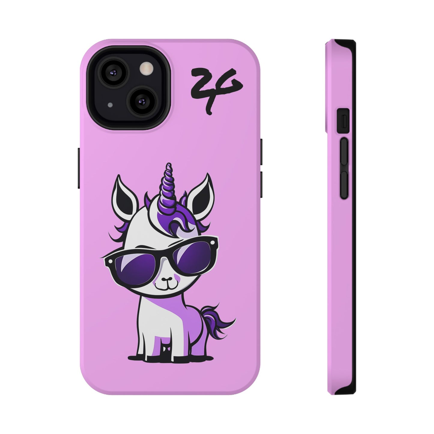 2 Tired Gorillaz, (2TG Lina Unicorn) Impact-Resistant Cases (Cotton Candy)