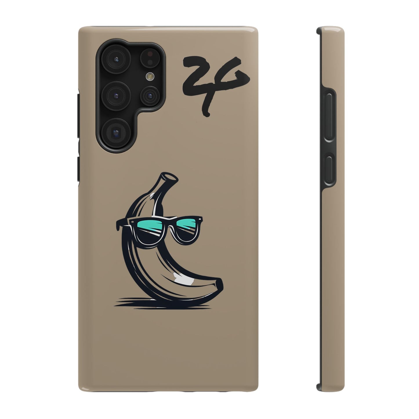 2 Tired Gorillaz, (2TG Sigma Banana) Impact-Resistant Cases (Sandy/black)