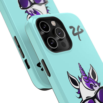 2 Tired Gorillaz, (2TG Lina Unicorn) Impact-Resistant Cases (Sky)