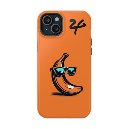 2 Tired Gorillaz, (2TG Sigma Banana) Impact-Resistant Cases (Orange/Black)