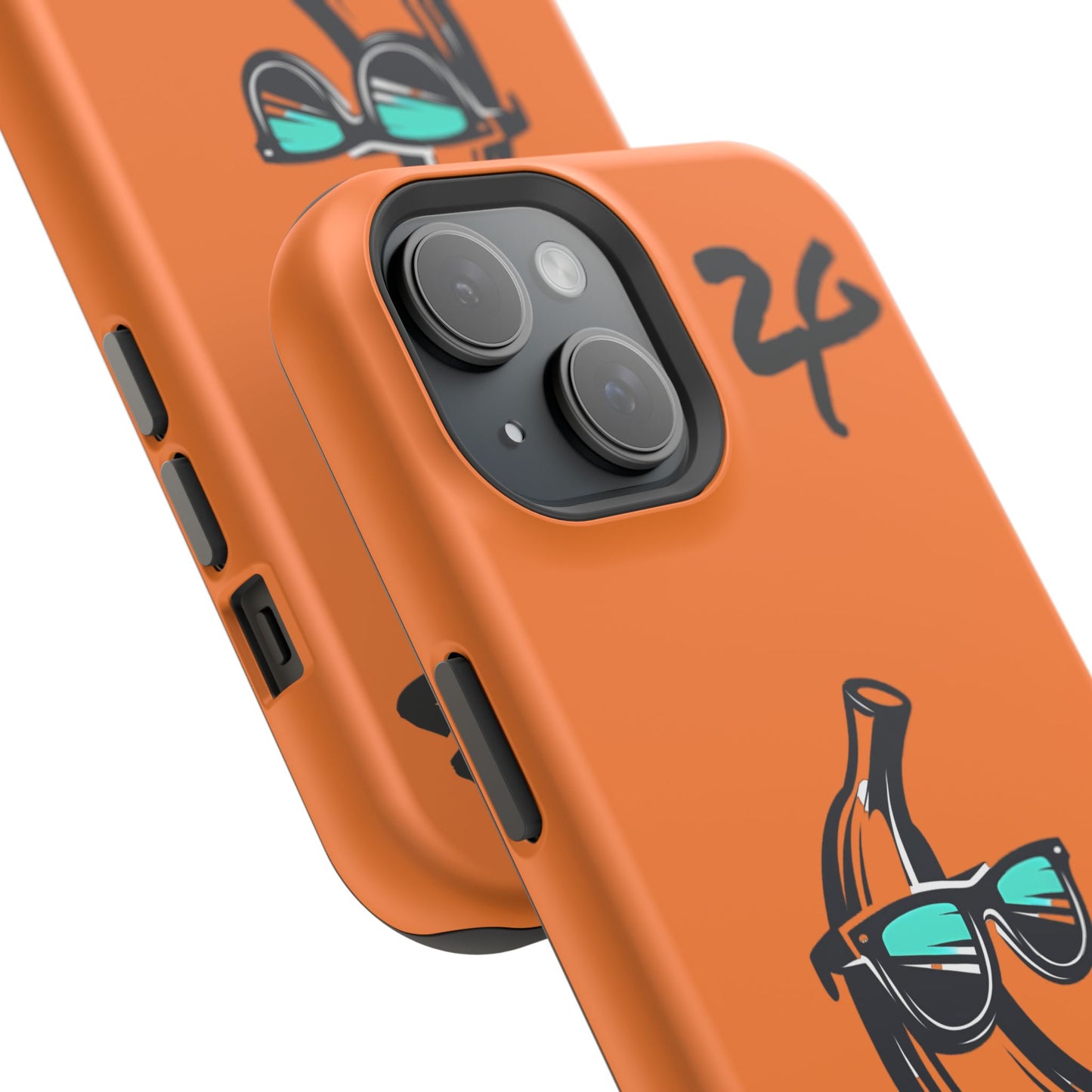 2 Tired Gorillaz, (2TG Sigma Banana) Impact-Resistant Cases (Orange/Black)