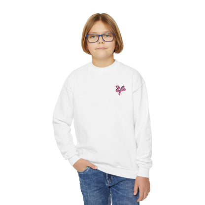 2 Tired Gorillaz, (Lina Unicorn (back)) Teen Crewneck Sweatshirt