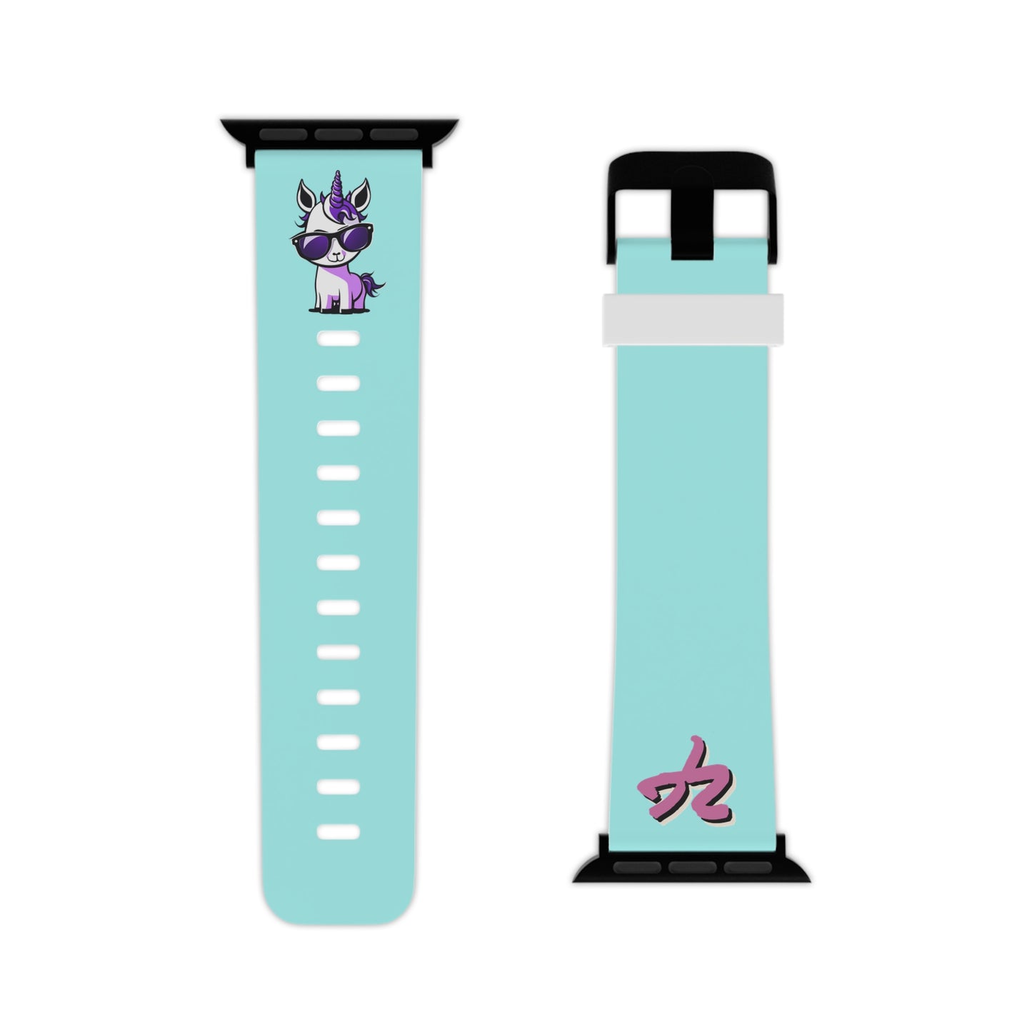 2TG (Lina Unicorn), Rubber Watch Band for Apple Watch (Sky)