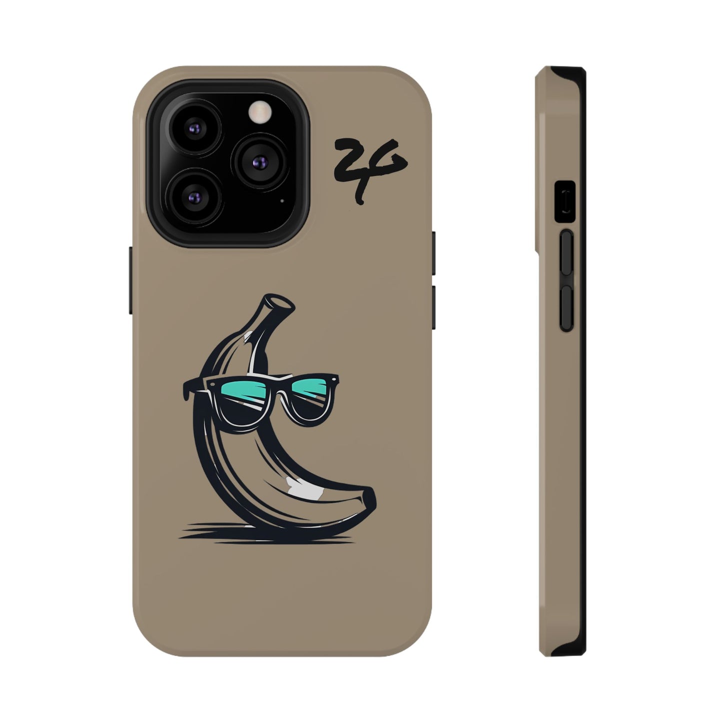 2 Tired Gorillaz, (2TG Sigma Banana) Impact-Resistant Cases (Sandy/black)