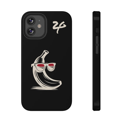 2 Tired Gorillaz, (2TG Sigma Banana) Impact-Resistant Cases (Black)