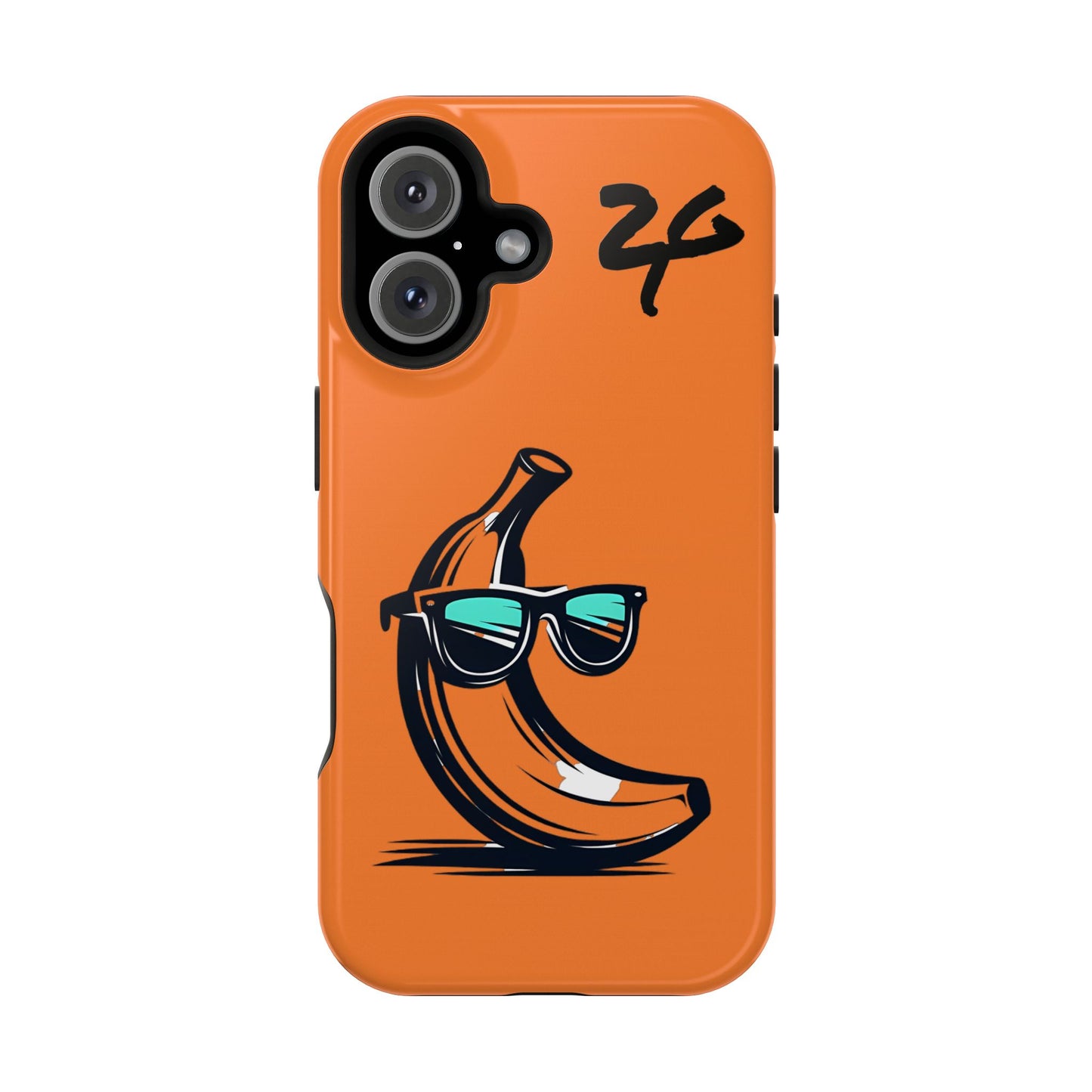 2 Tired Gorillaz, (2TG Sigma Banana) Impact-Resistant Cases (Orange/Black)