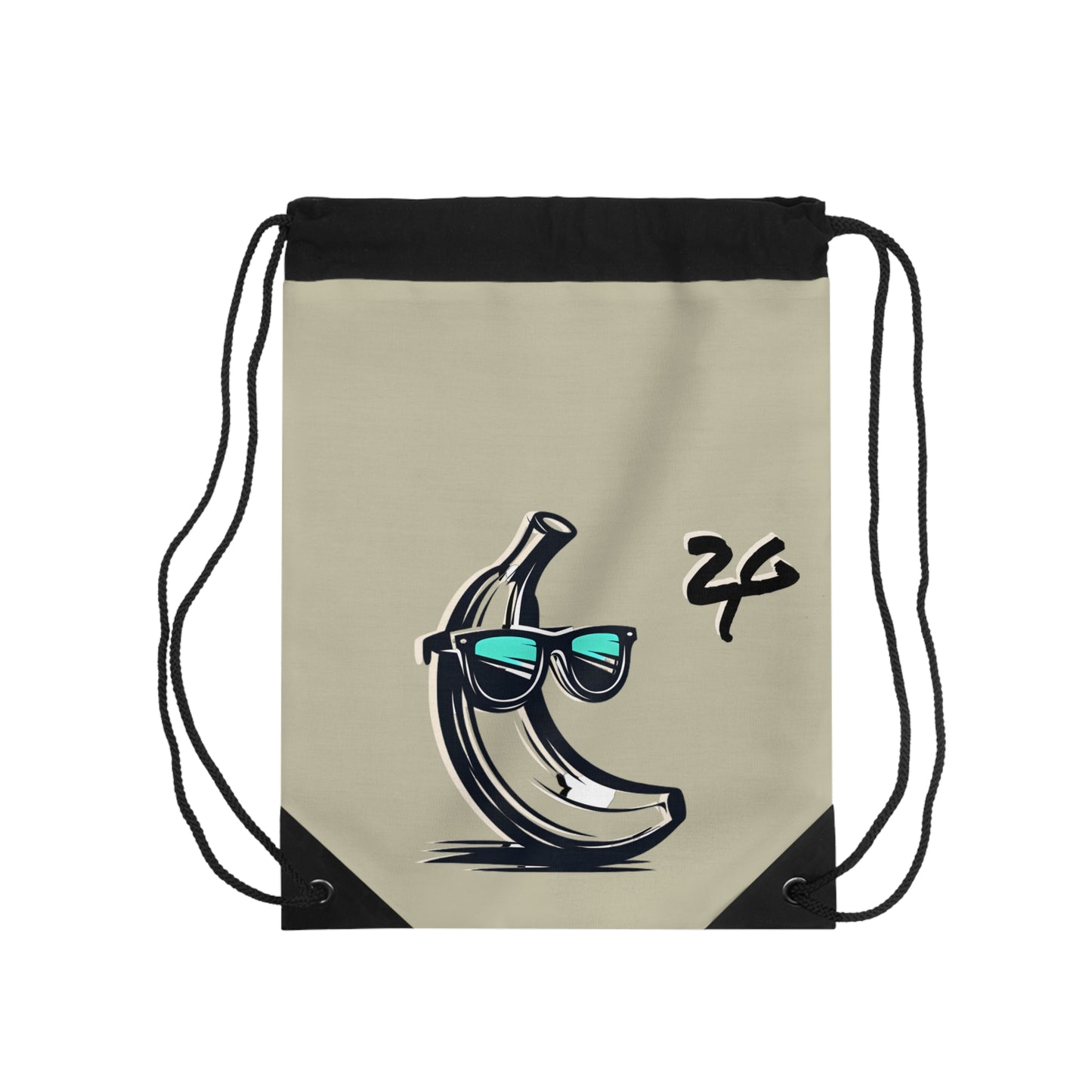 2 Tired Gorillaz, (2TG, Fresh Banana) Drawstring Bag