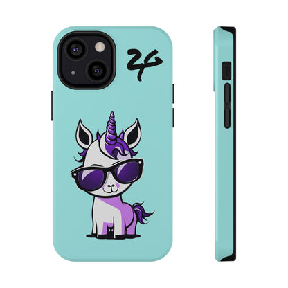 2 Tired Gorillaz, (2TG Lina Unicorn) Impact-Resistant Cases (Sky)