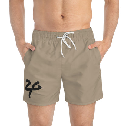 2 Tired Gorillaz, (Sandy Crema Banana) Swim Shorts