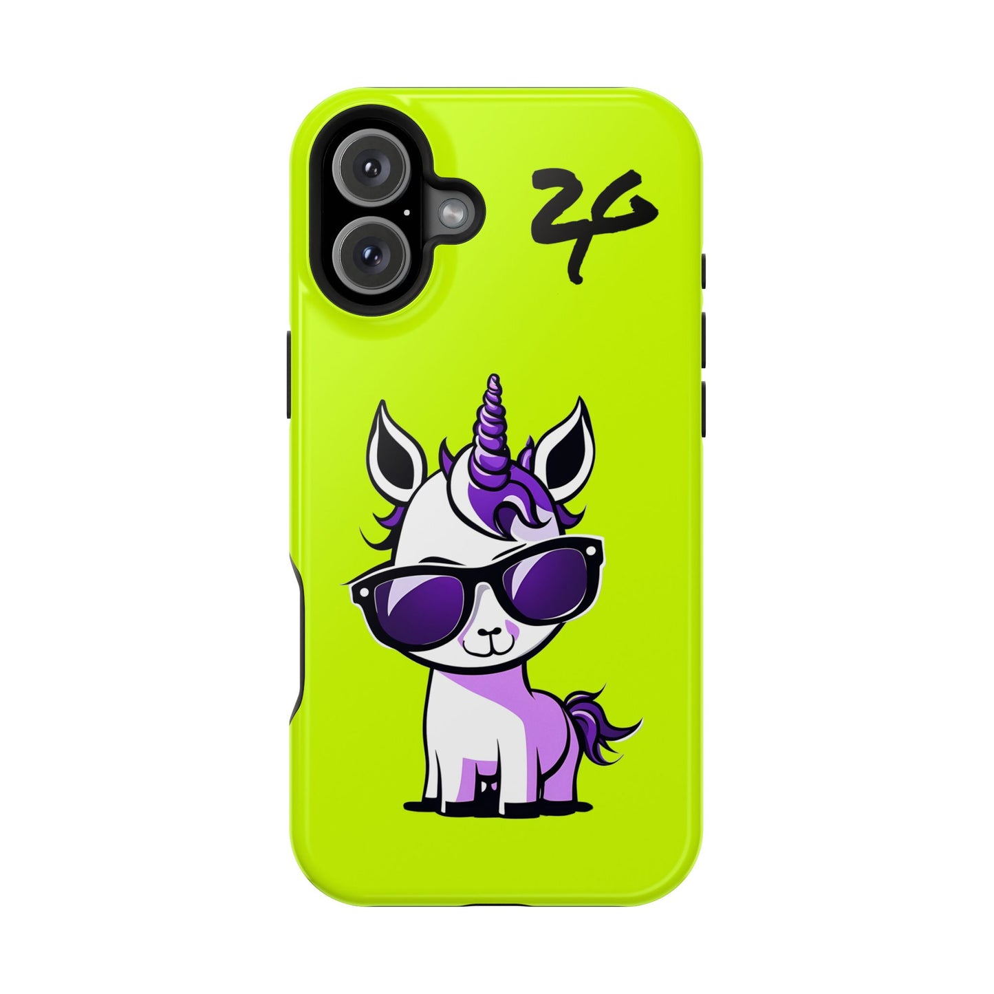 2 Tired Gorillaz, (2TG Lina Unicorn) Impact-Resistant Cases (Neon)