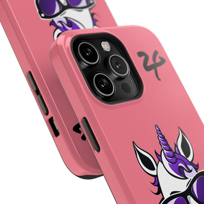 2 Tired Gorillaz, (2TG Lina Unicorn) Impact-Resistant Cases (Bubblegum)