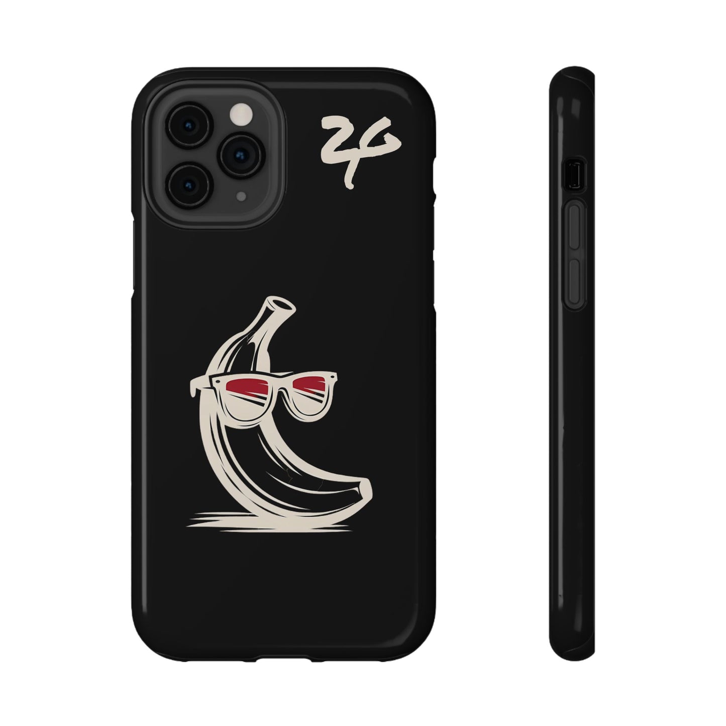 2 Tired Gorillaz, (2TG Sigma Banana) Impact-Resistant Cases (Black)