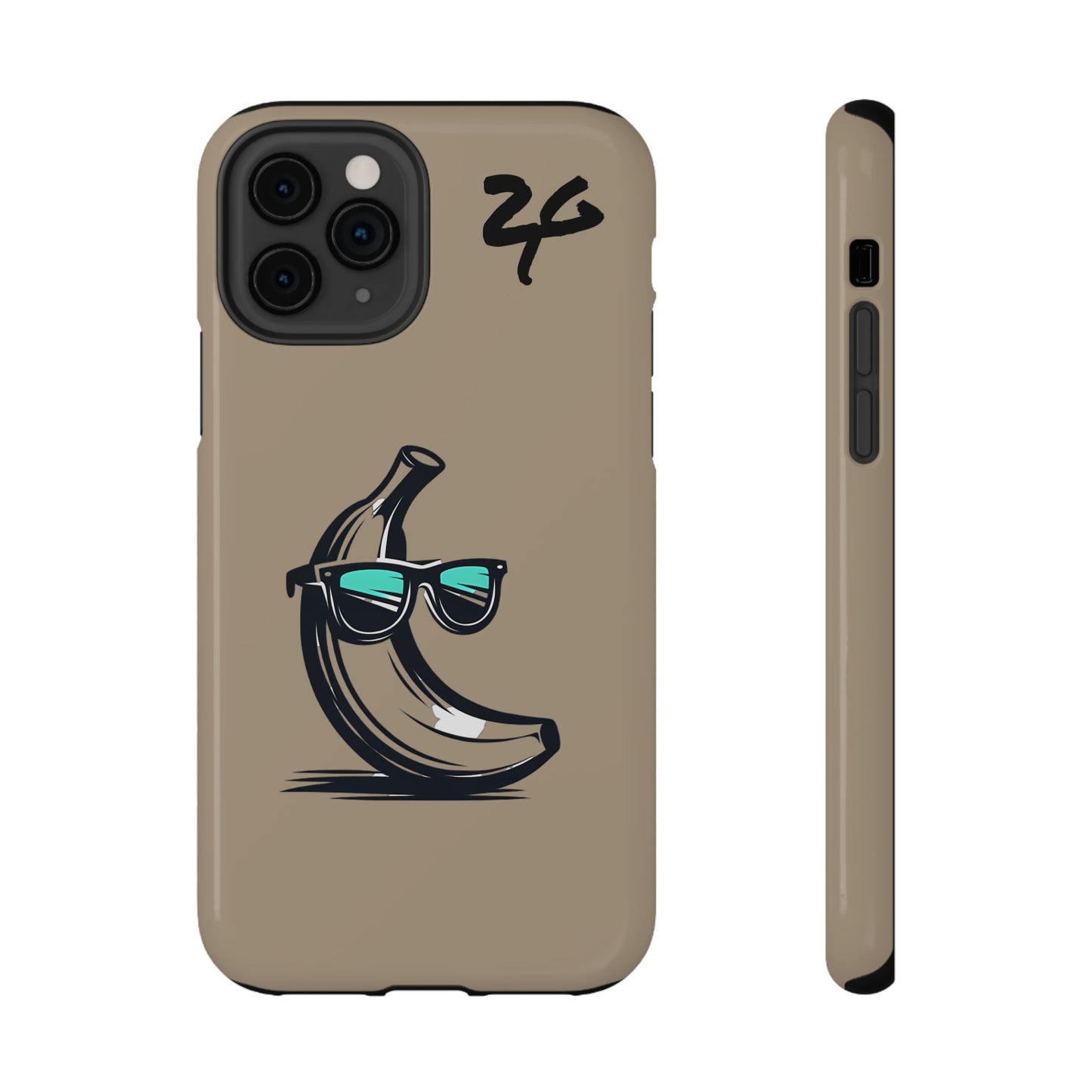 2 Tired Gorillaz, (2TG Sigma Banana) Impact-Resistant Cases (Sandy/black)