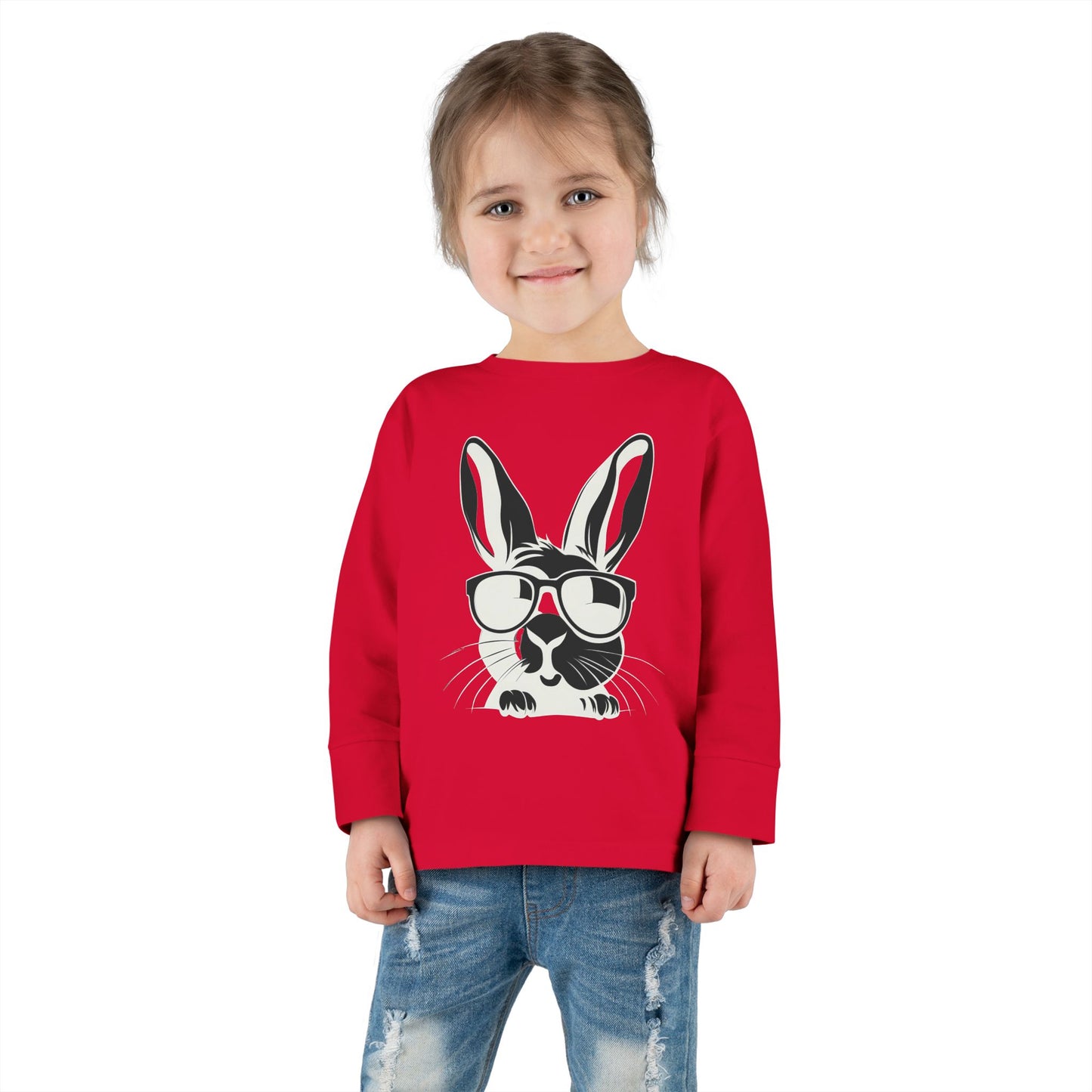 2 Tired Gorillaz, (Bish Bunny) Toddler Long Sleeve Tee