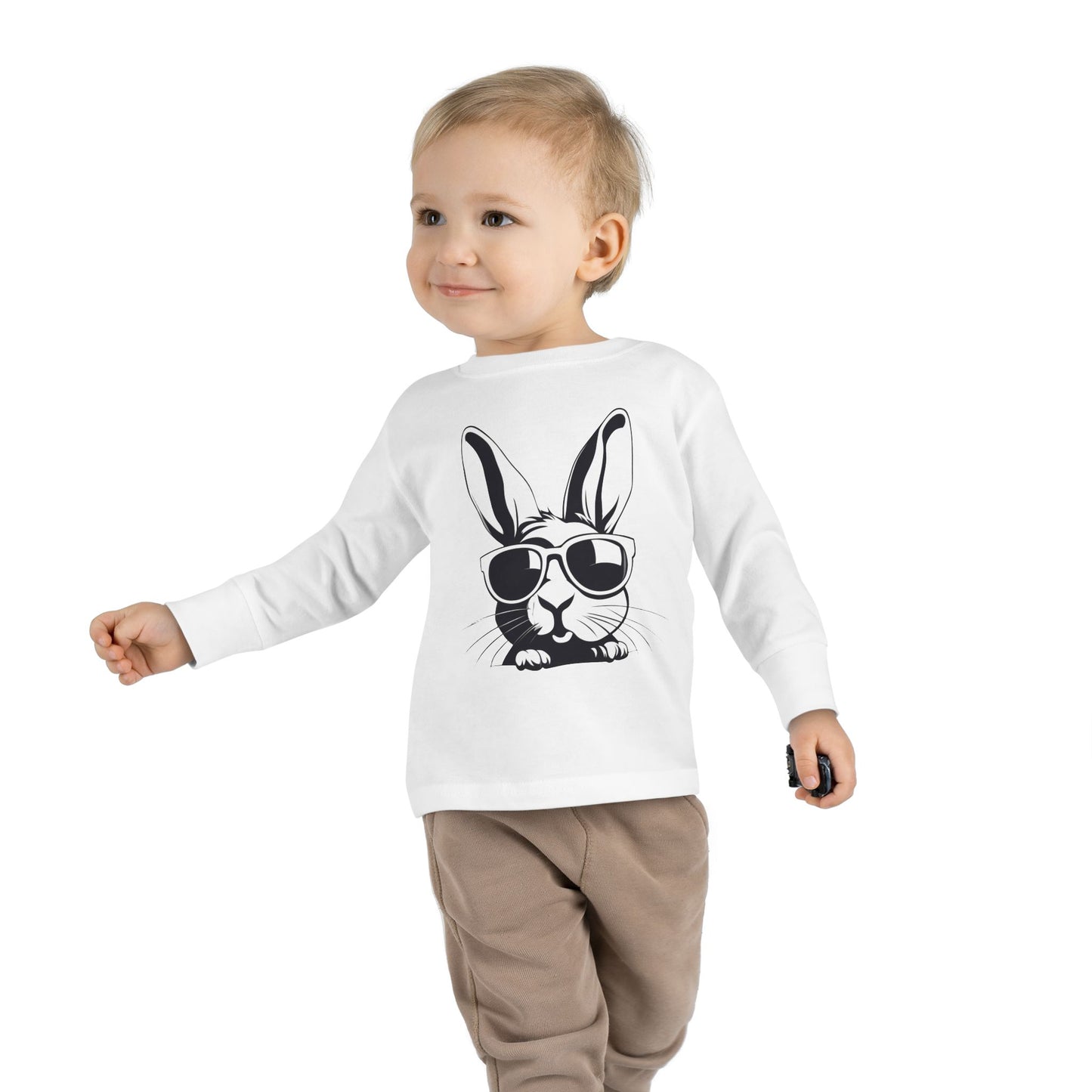 2 Tired Gorillaz, (Bish Bunny) Toddler Long Sleeve Tee