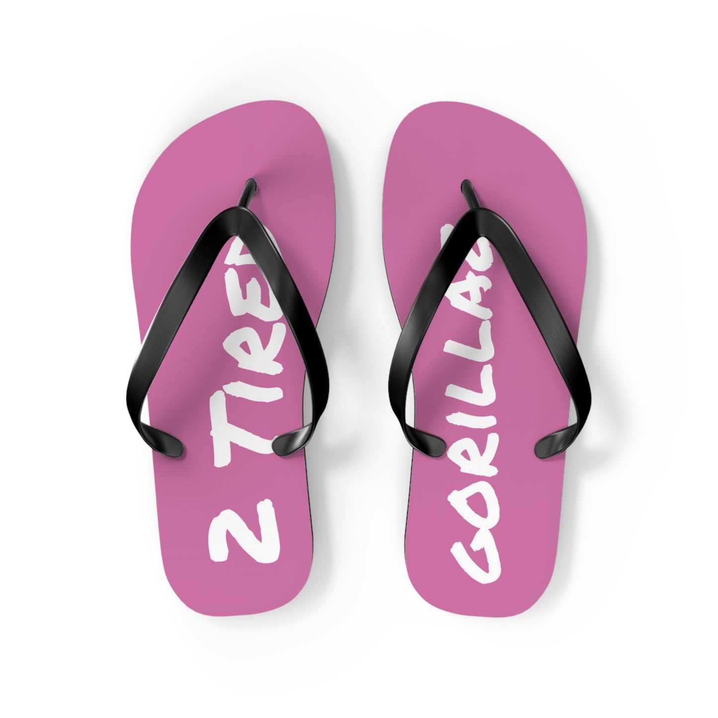 2 Tired Gorillaz, Flip Flops (Pink)