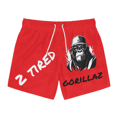 2 Tired Gorillaz, Swim Shorts(Red)