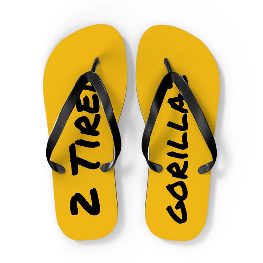 2 Tired Gorillaz, Flip Flops (Yellow)