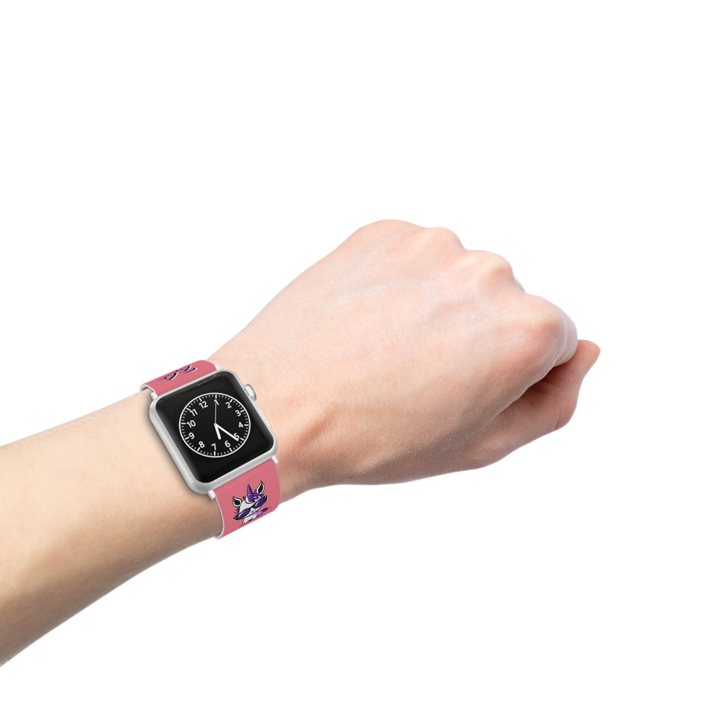 2TG (Lina Unicorn), Rubber Watch Band for Apple Watch (Neon)