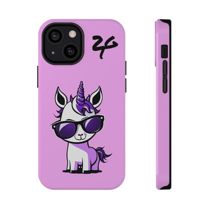 2 Tired Gorillaz, (2TG Lina Unicorn) Impact-Resistant Cases (Cotton Candy)