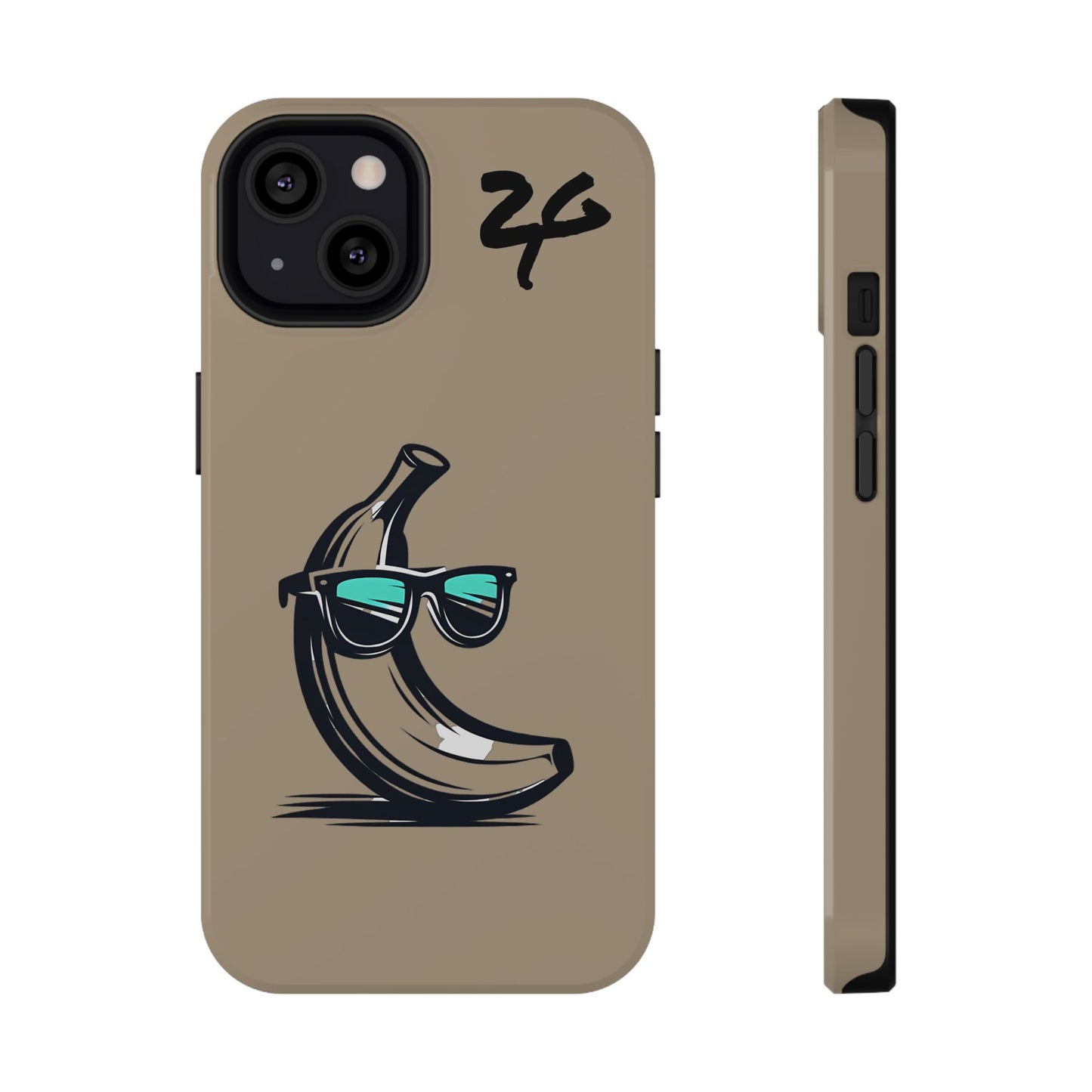 2 Tired Gorillaz, (2TG Sigma Banana) Impact-Resistant Cases (Sandy/black)