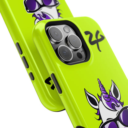 2 Tired Gorillaz, (2TG Lina Unicorn) Impact-Resistant Cases (Neon)