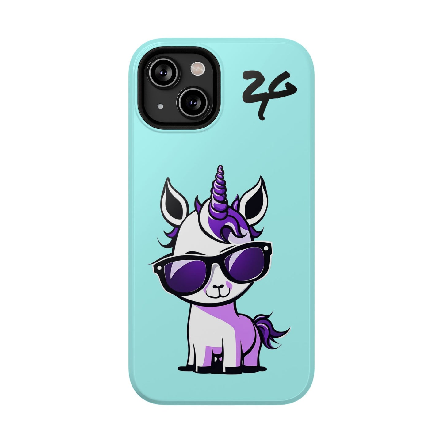 2 Tired Gorillaz, (2TG Lina Unicorn) Impact-Resistant Cases (Sky)