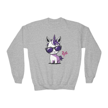 2 Tired Gorillaz, (Lina Unicorn) Teen Crewneck Sweatshirt