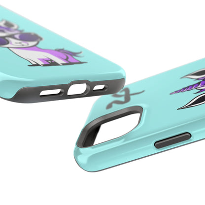 2 Tired Gorillaz, (2TG Lina Unicorn) Impact-Resistant Cases (Sky)