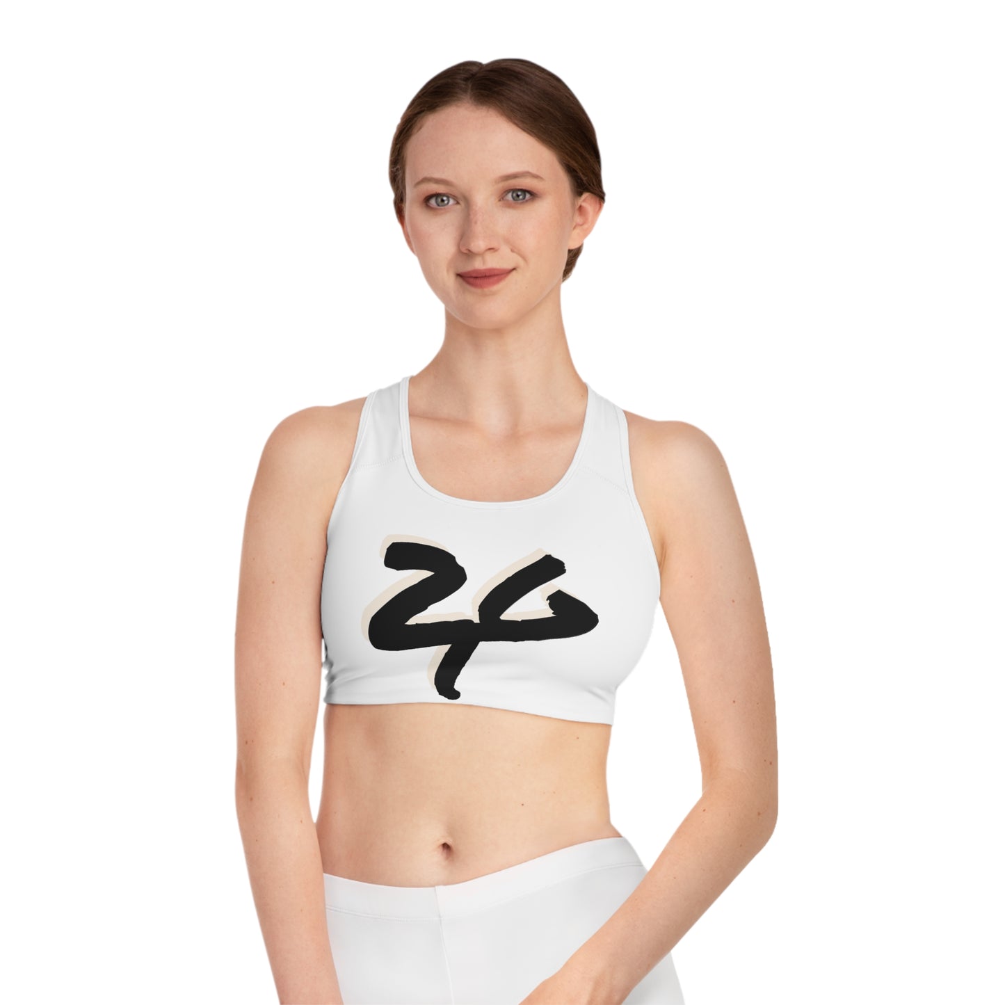 2 Tired Gorillaz (2TG), Sports Bra (white)