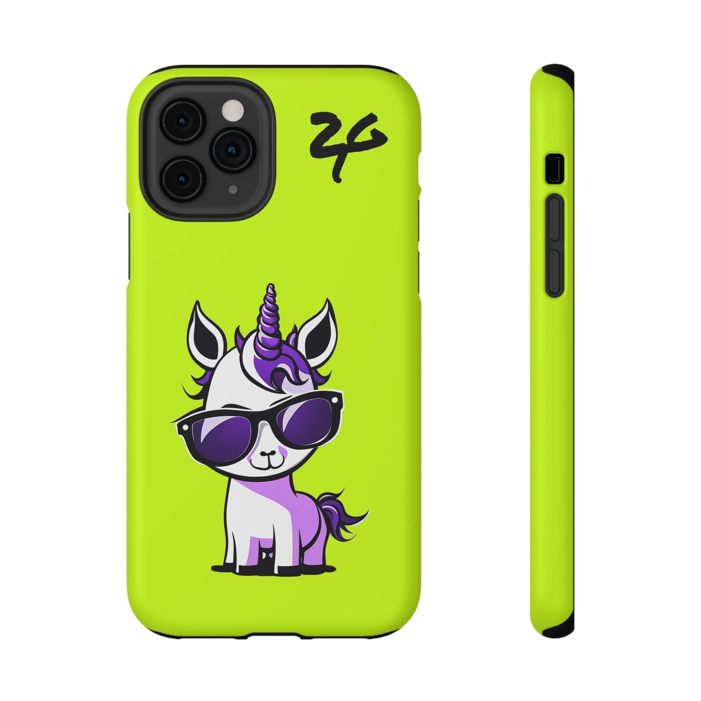 2 Tired Gorillaz, (2TG Lina Unicorn) Impact-Resistant Cases (Neon)