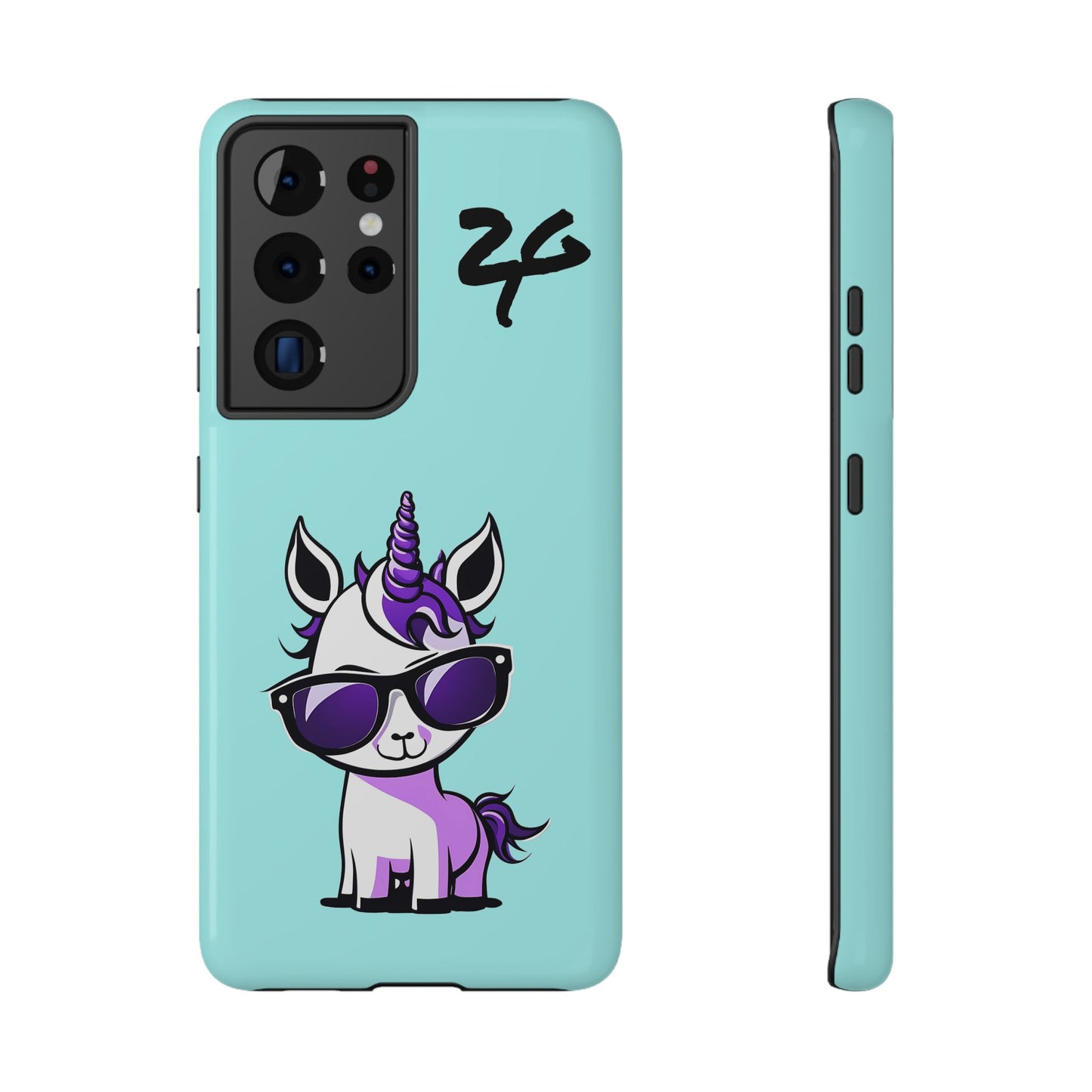 2 Tired Gorillaz, (2TG Lina Unicorn) Impact-Resistant Cases (Sky)