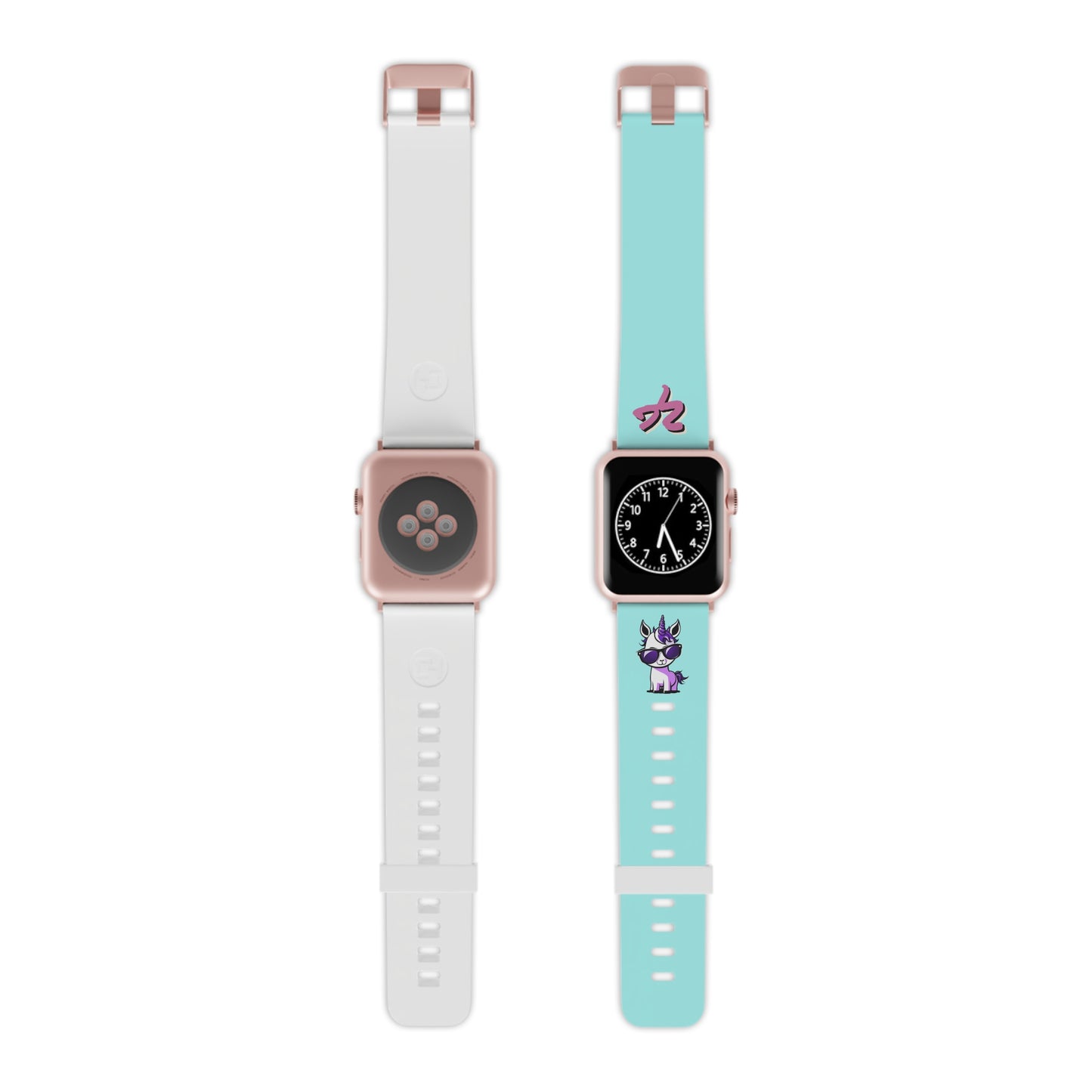 2TG (Lina Unicorn), Rubber Watch Band for Apple Watch (Sky)