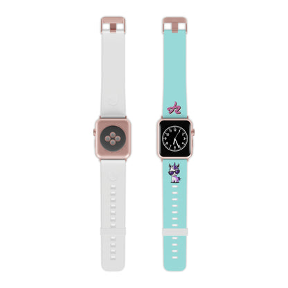 2TG (Lina Unicorn), Rubber Watch Band for Apple Watch (Sky)