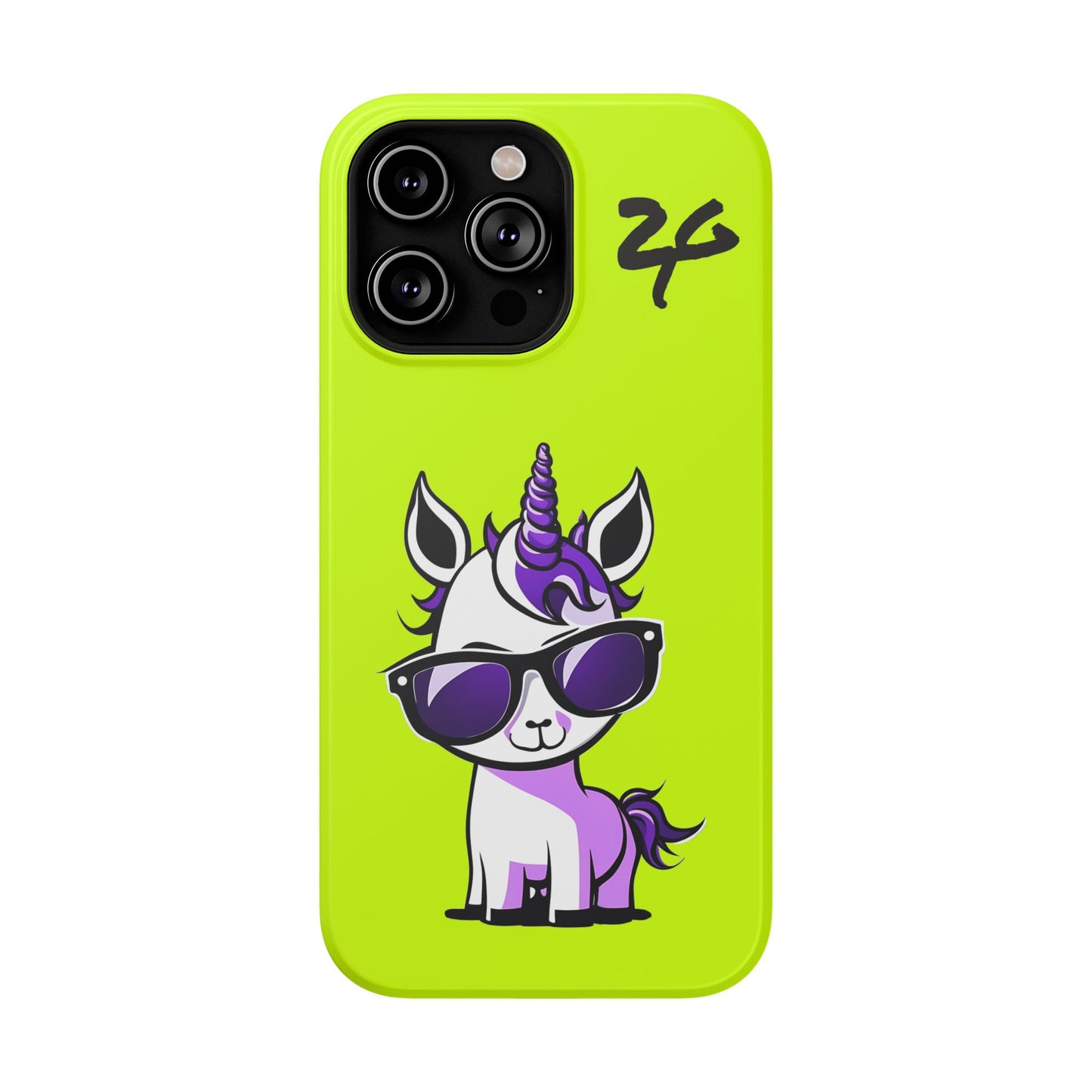 2 Tired Gorillaz, (2TG Lina Unicorn) Impact-Resistant Cases (Neon)