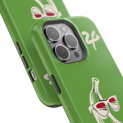 2 Tired Gorillaz, (2TG Sigma Banana) Impact-Resistant Cases (Green)