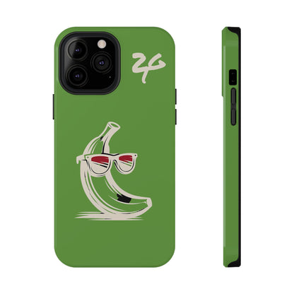 2 Tired Gorillaz, (2TG Sigma Banana) Impact-Resistant Cases (Green)