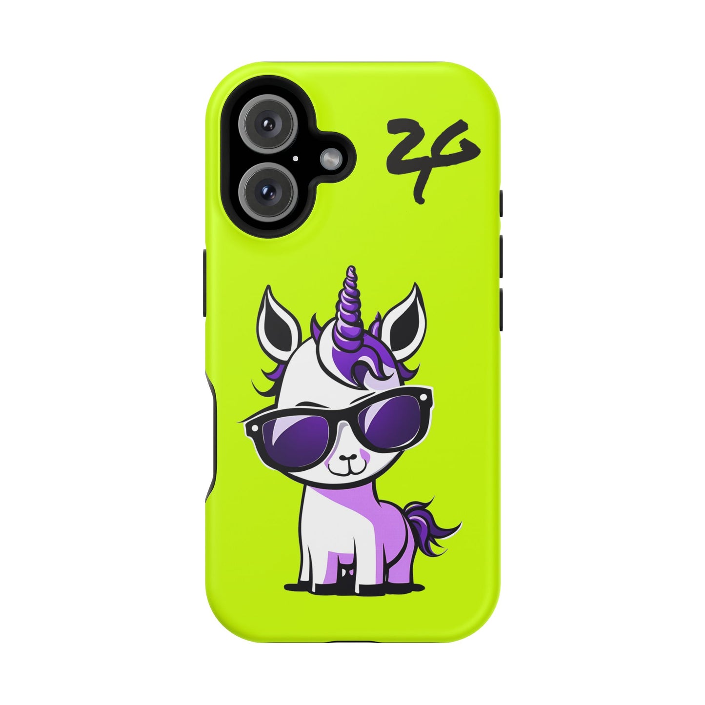 2 Tired Gorillaz, (2TG Lina Unicorn) Impact-Resistant Cases (Neon)