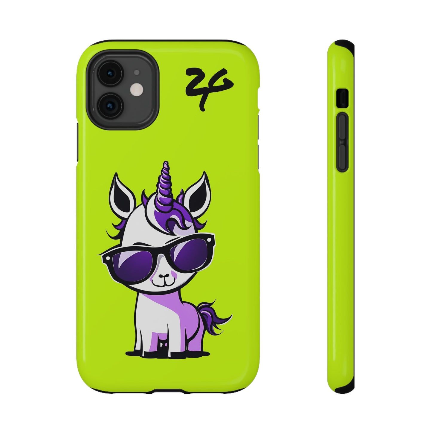 2 Tired Gorillaz, (2TG Lina Unicorn) Impact-Resistant Cases (Neon)