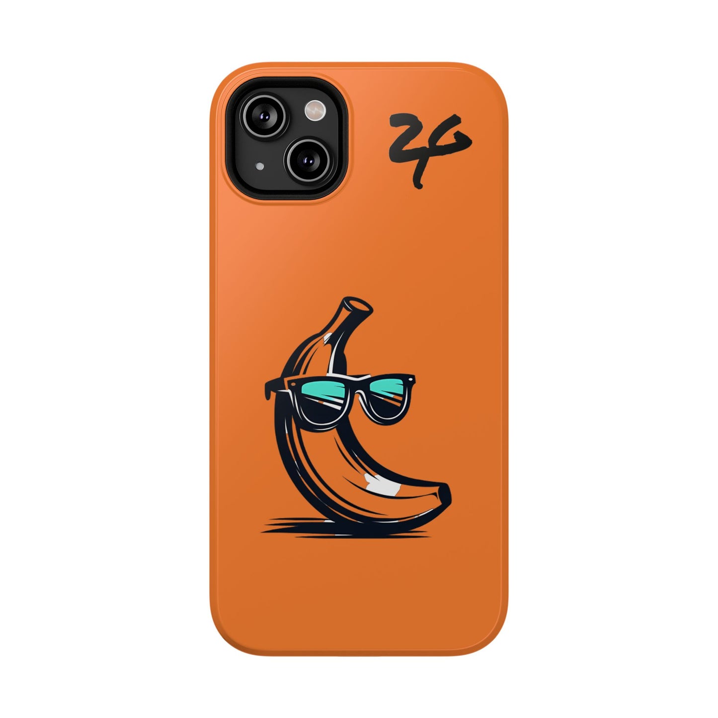 2 Tired Gorillaz, (2TG Sigma Banana) Impact-Resistant Cases (Orange/Black)