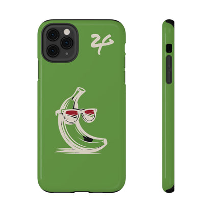 2 Tired Gorillaz, (2TG Sigma Banana) Impact-Resistant Cases (Green)