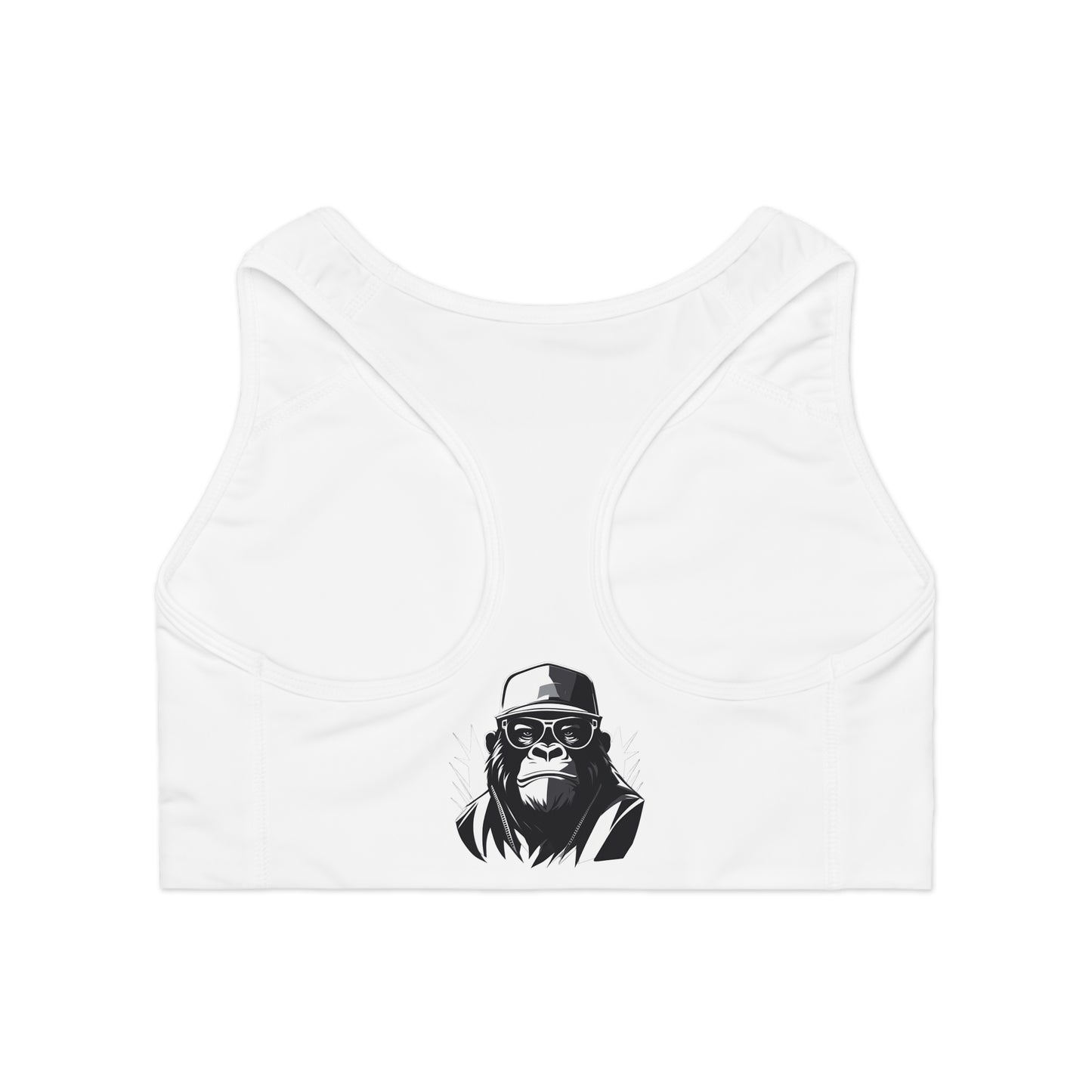 2 Tired Gorillaz (2TG), Sports Bra (white)