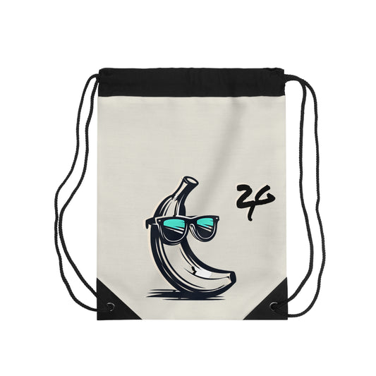 2 Tired Gorillaz, (2TG, Broken Banana) Drawstring Bag