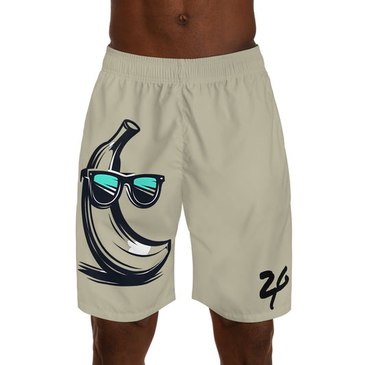 2 Tired Gorillaz (2TG, Fresh Banana), Men's Running Shorts