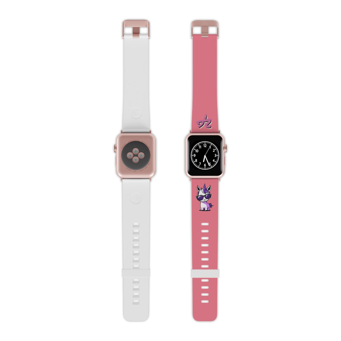 2TG (Lina Unicorn), Rubber Watch Band for Apple Watch (Neon)