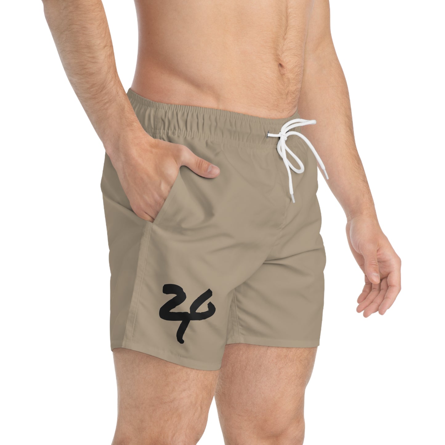 2 Tired Gorillaz, (Sandy Crema Banana) Swim Shorts