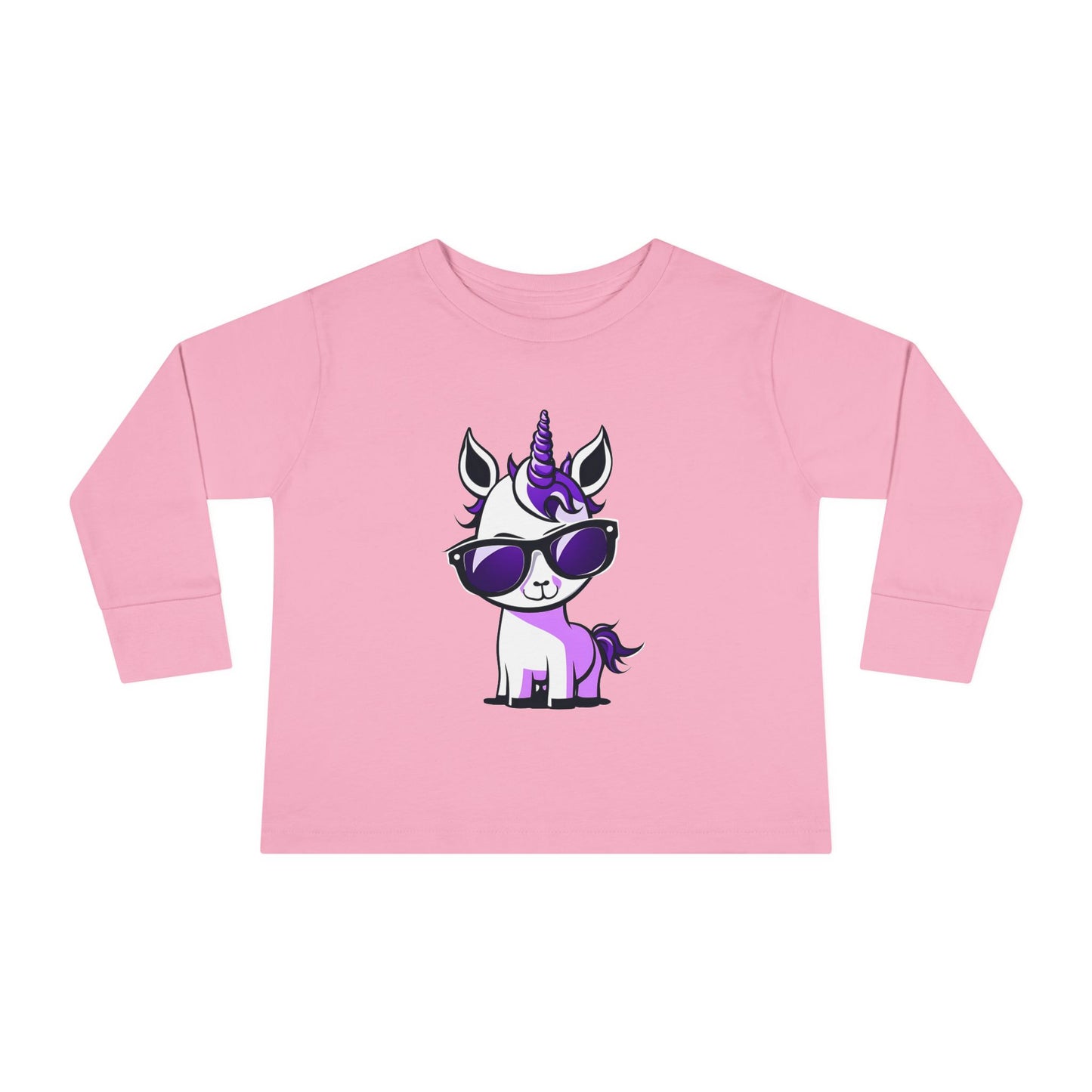 2 Tired Gorillaz, (Lina Unicorn) Toddler Long Sleeve Tee