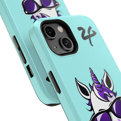 2 Tired Gorillaz, (2TG Lina Unicorn) Impact-Resistant Cases (Sky)